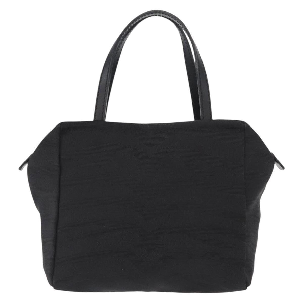 Fendi Vintage Handbag Canvas Black Canvas Handbag (Authentic Pre-Loved)