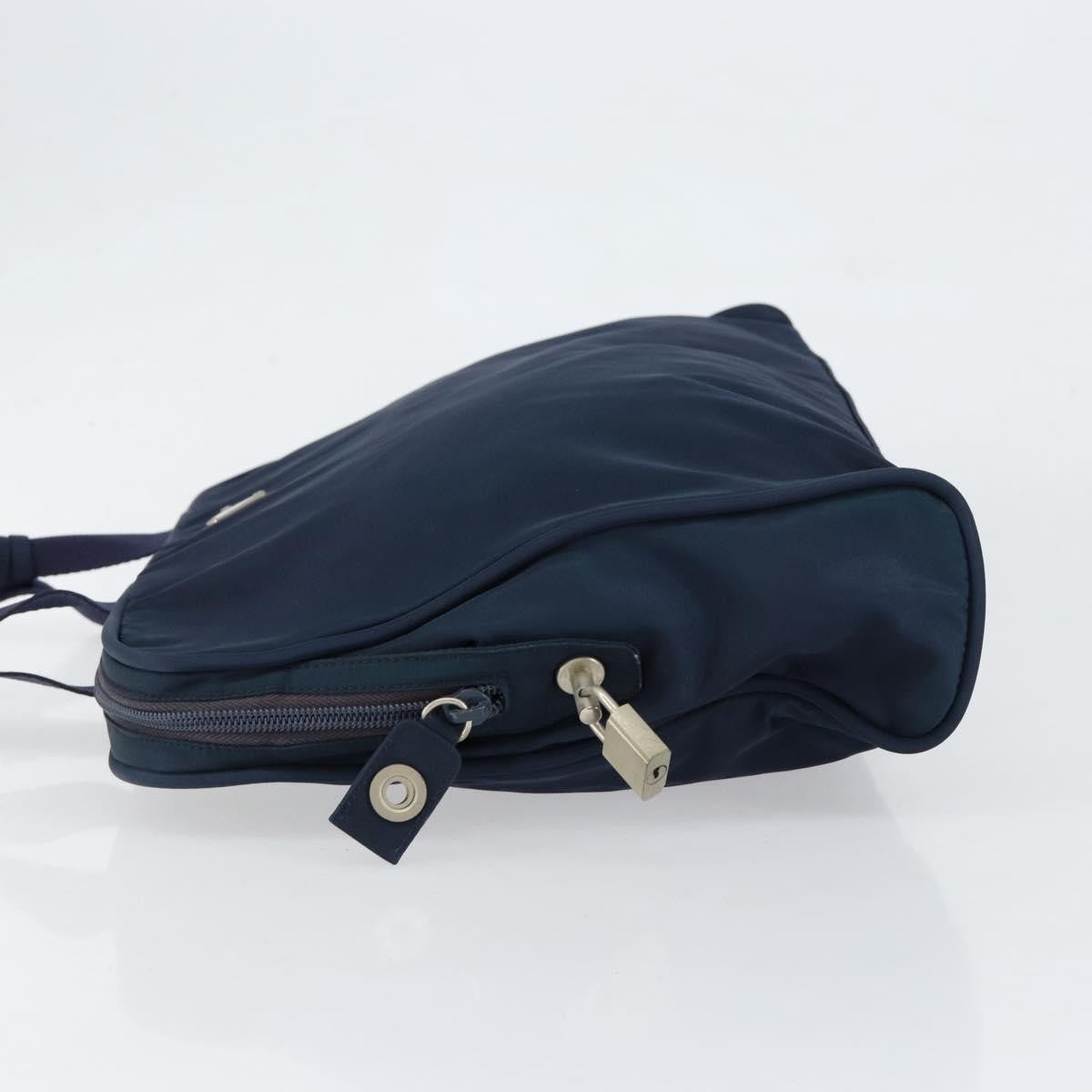 Prada Zip Around Tote Tessuto Navy Nylon Handbag (Authentic Pre-Loved)