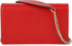 Gucci Soho Red GG Crossbody Wallet Leather Handbag Shoulder Purse Bag Italy NEW