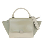 Celine Trapeze Bag Leather Beige Leather Handbag (Authentic Pre-Loved)
