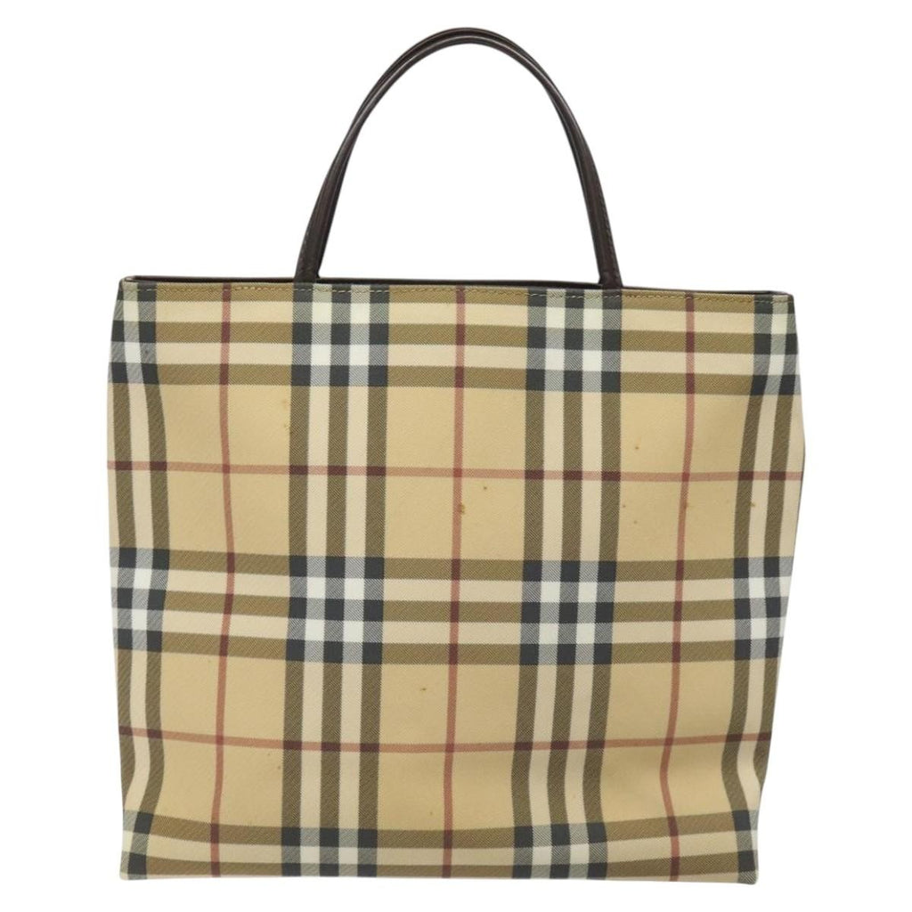 Burberry Nova Check Handbag Nova Check Canvas Beige Canvas Handbag (Authentic Pre-Loved)