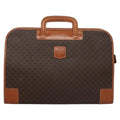 Celine Macadam Briefcase Canvas And Leather Brown Canvas Briefcase Bag (Authentic Pre-Loved)
