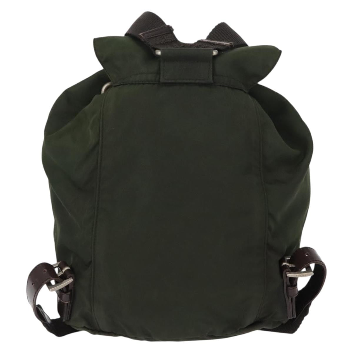 Prada Front Pocket Backpack Tessuto Khaki Nylon Backpack Bag (Authentic Pre-Loved)