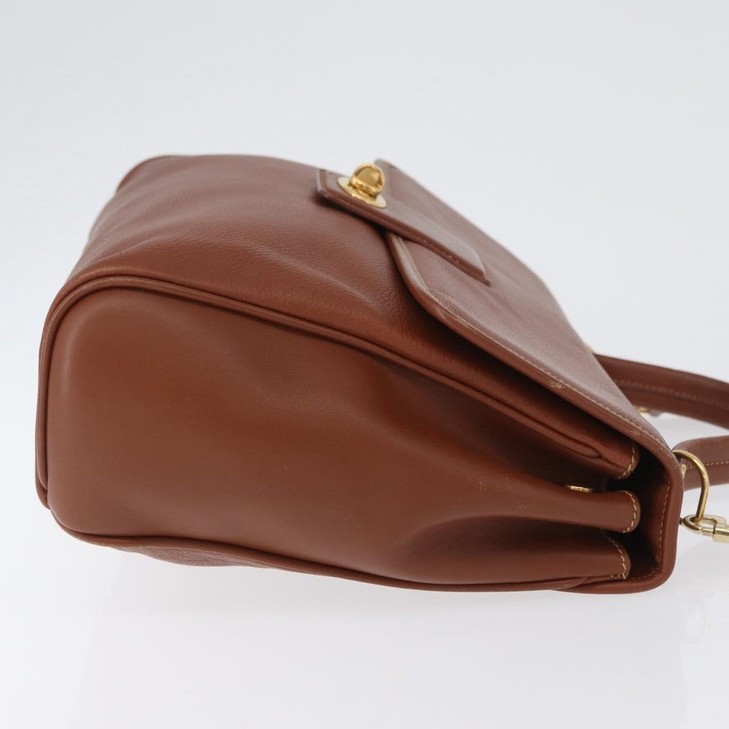 Gucci Vintage Handbag Leather Brown Leather Handbag (Authentic Pre-Loved)