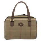 Burberry Nova Check Handbag Nova Check Canvas Brown Canvas Handbag (Authentic Pre-Loved)