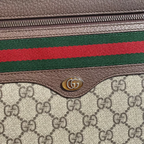 Gucci Ophidia Red Zip Large Clutch Handbag Italy Leather Men Pouch Bag NEW