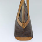 Celine Vintage Macadam Handbag Canvas And Leather Brown Canvas Handbag (Authentic Pre-Loved)