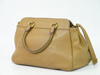 Prada Vintage Handbag Leather Beige Leather Handbag (Authentic Pre-Loved)