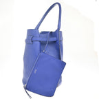 Celine Big Bag Bucket Leather Blue Leather Handbag (Authentic Pre-Loved)