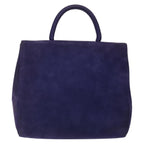 Prada Vintage Handbag Suede Purple Suede Handbag (Authentic Pre-Loved)