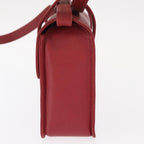 Gucci Vintage Bamboo Handle Bag Leather Red Leather Handbag (Authentic Pre-Loved)