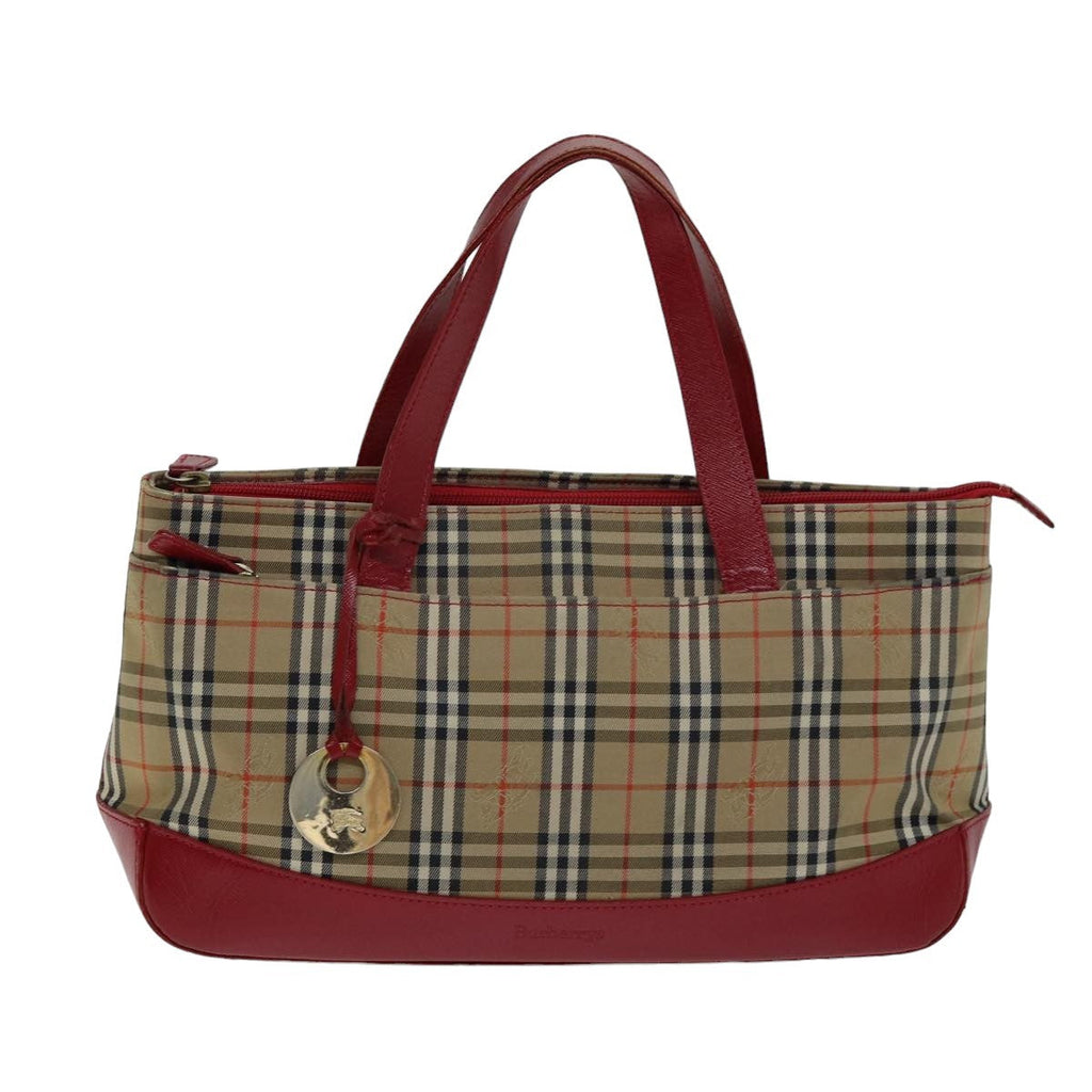 Burberry Nova Check Handbag Nova Check Canvas Beige Canvas Handbag (Authentic Pre-Loved)