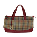 Burberry Nova Check Handbag Nova Check Canvas Beige Canvas Handbag (Authentic Pre-Loved)