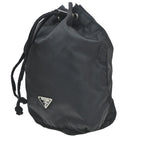 Prada Drawstring Wristlet Bucket Bag Tessuto Black Nylon Handbag (Pre-Loved)