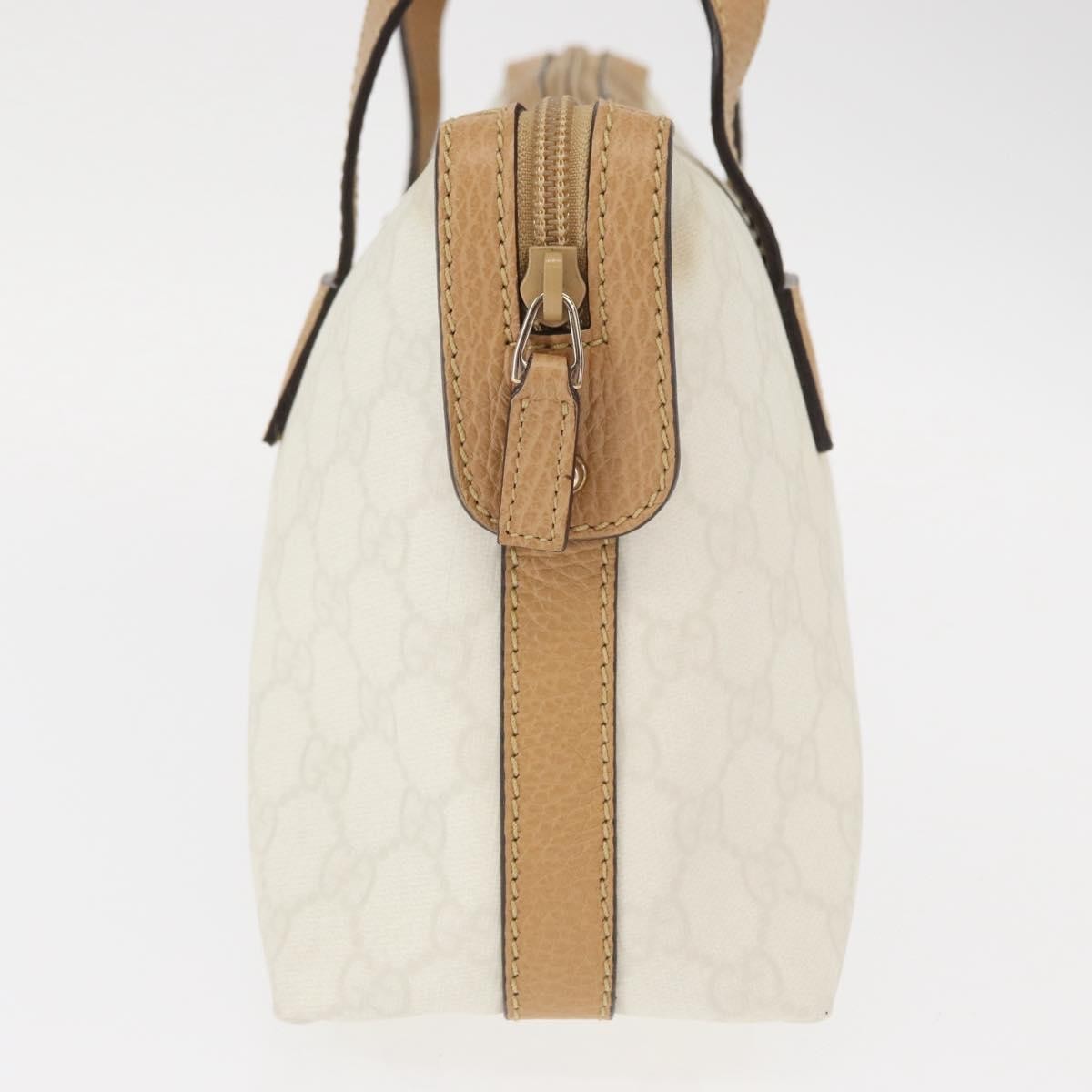 Gucci Vintage Handbag Canvas White Pvc Handbag (Authentic Pre-Loved)