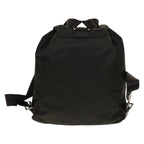 Prada Front Pocket Buckle Backpack Nylon Khaki Nylon Backpack Bag (Authentic Pre-Loved)