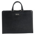 Burberry Vintage Briefcase Leather Black Leather Briefcase Bag (Authentic Pre-Loved)