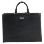 Burberry Vintage Briefcase Leather Black Leather Briefcase Bag (Authentic Pre-Loved)