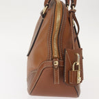 Burberry Orchard Bag Smooth Leather Brown Leather Handbag (Authentic Pre-Loved)