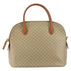 Celine Vintage Macadam Handbag Canvas And Leather Beige Canvas Handbag (Authentic Pre-Loved)