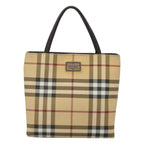 Burberry Nova Check Handbag Nova Check Canvas Beige Canvas Handbag (Authentic Pre-Loved)