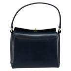 Gucci Vintage Convertible Box Crossbody Bag Leather Navy Leather Handbag (Authentic Pre-Loved)