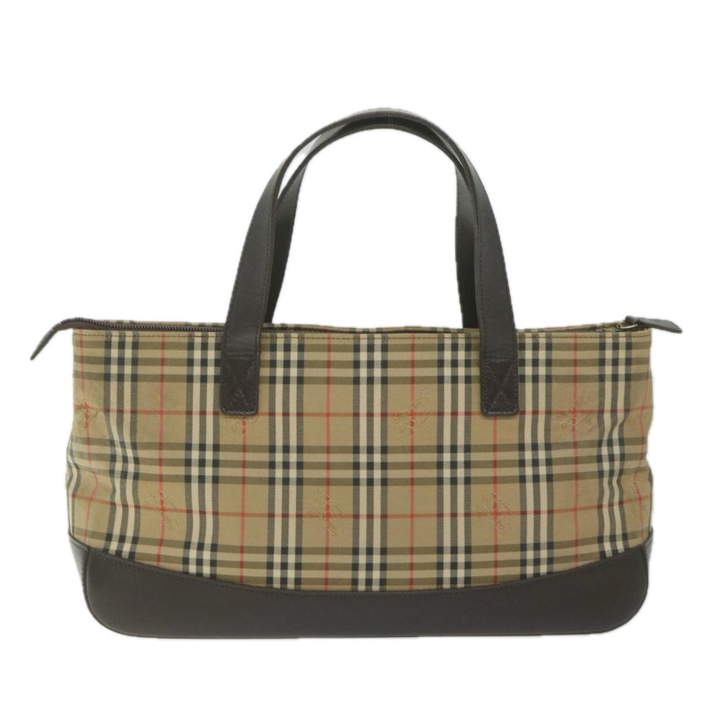 Burberry Nova Check Handbag Nova Check Canvas And Leather Beige Canvas Handbag (Authentic Pre-Loved)