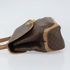 Celine Vintage Macadam Handbag Canvas Brown Pvc Handbag (Authentic Pre-Loved)