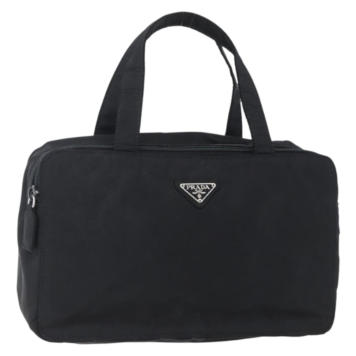 Prada Vintage Handbag Tessuto Black Nylon Handbag (Authentic Pre-Loved)