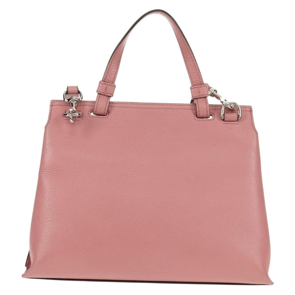 Gucci Bamboo Daily Top Handle Bag Leather Pink Leather Handbag (Authentic Pre-Loved)