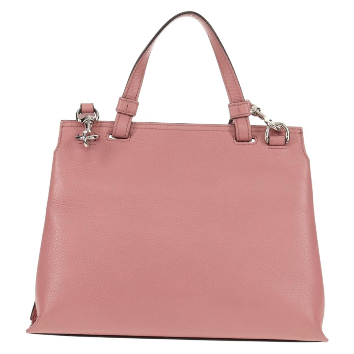 Gucci Bamboo Daily Top Handle Bag Leather Pink Leather Handbag (Authentic Pre-Loved)