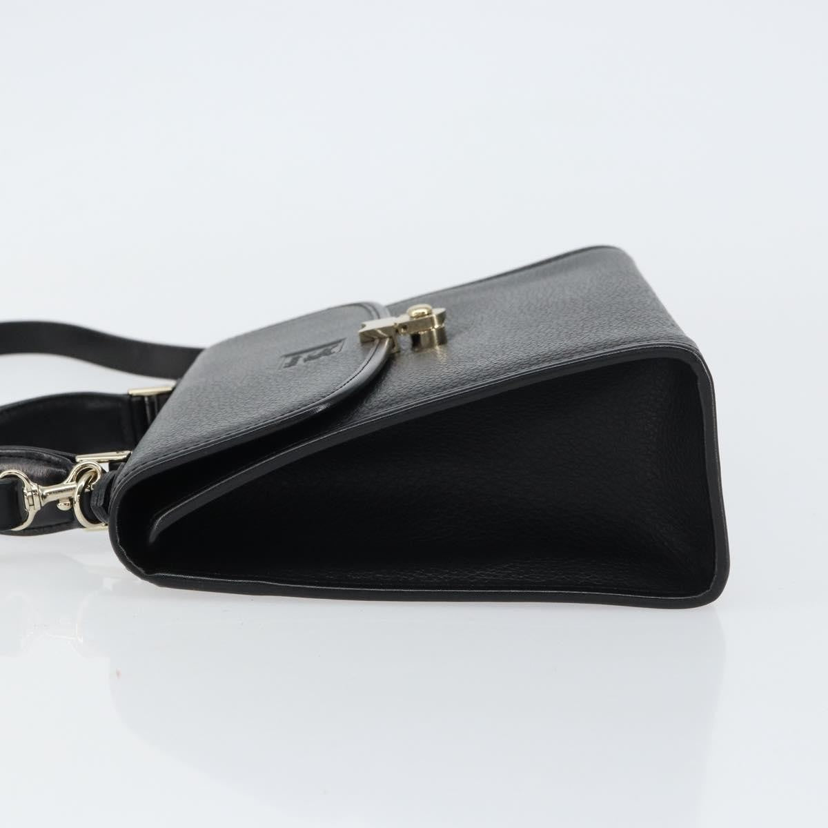 Burberry Vintage Handbag Leather Black Leather Handbag (Authentic Pre-Loved)