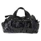 Gucci Hysteria Convertible Top Handle Bag Patent Black Patent_Leather Handbag (Authentic Pre-Loved)