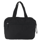 Prada Vintage Zip Handbag Tessuto Black Nylon Handbag (Authentic Pre-Loved)