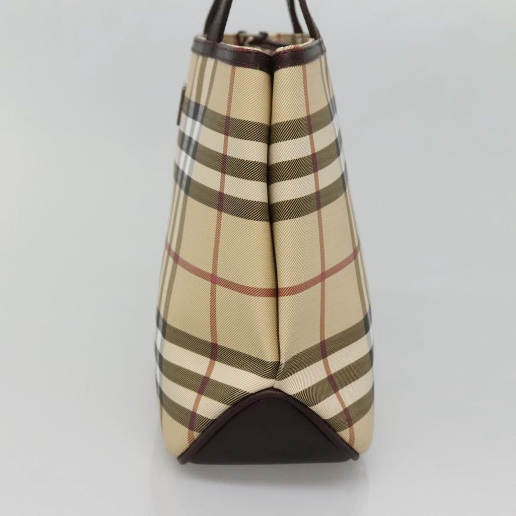 Burberry Nova Check Handbag Nova Check Canvas Beige Canvas Handbag (Authentic Pre-Loved)
