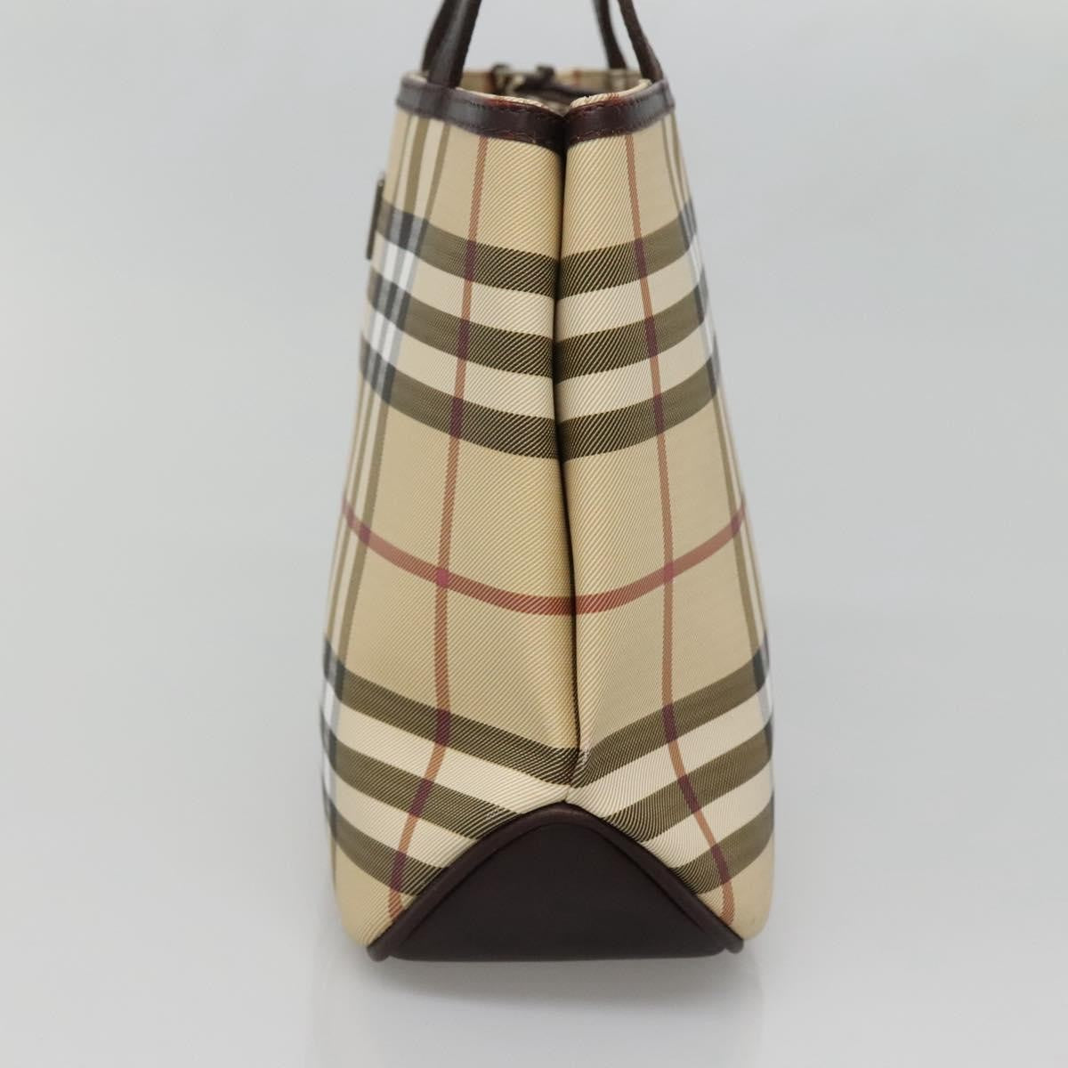Burberry Nova Check Handbag Nova Check Canvas Beige Canvas Handbag (Authentic Pre-Loved)