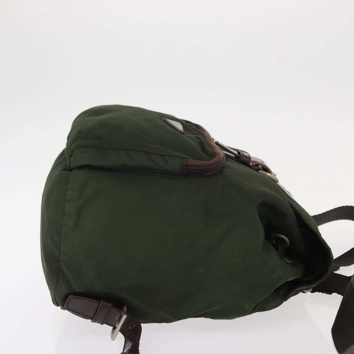 Prada Front Pocket Backpack Tessuto Khaki Nylon Backpack Bag (Authentic Pre-Loved)