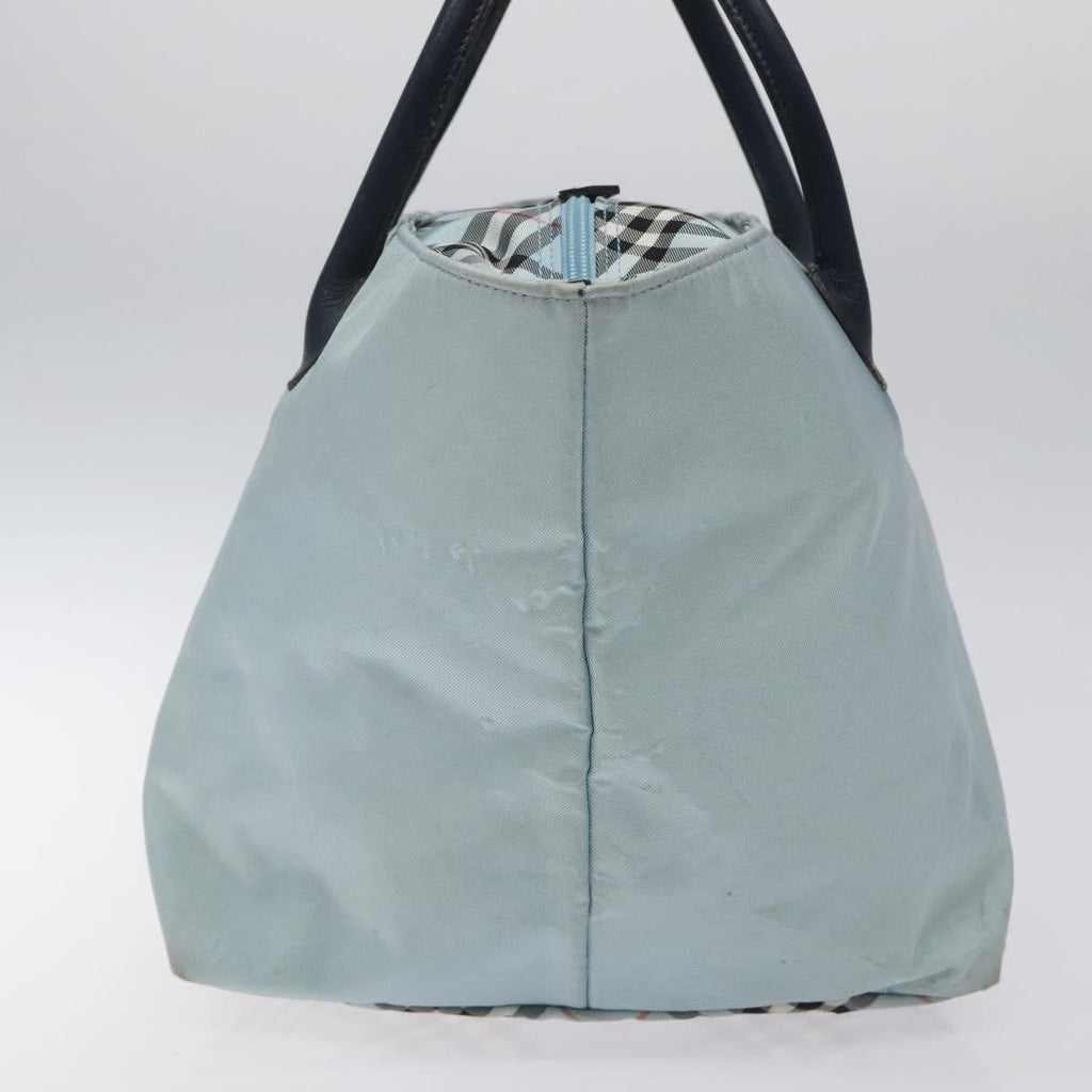 Burberry Nova Check Blue Label Nylon Blue Nylon Handbag (Authentic Pre-Loved)