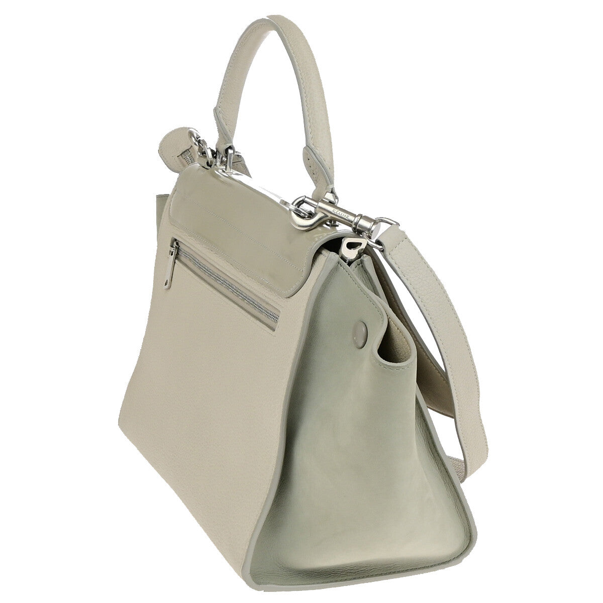 Celine Trapeze Bag Leather Beige Leather Handbag (Authentic Pre-Loved)