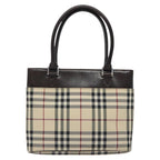Burberry Nova Check Handbag Nova Check Canvas And Leather Beige Canvas Handbag (Authentic Pre-Loved)