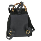 Gucci Gucci Bamboo Backpack Daim Black Suede Backpack Bag (Authentic Pre-Loved)