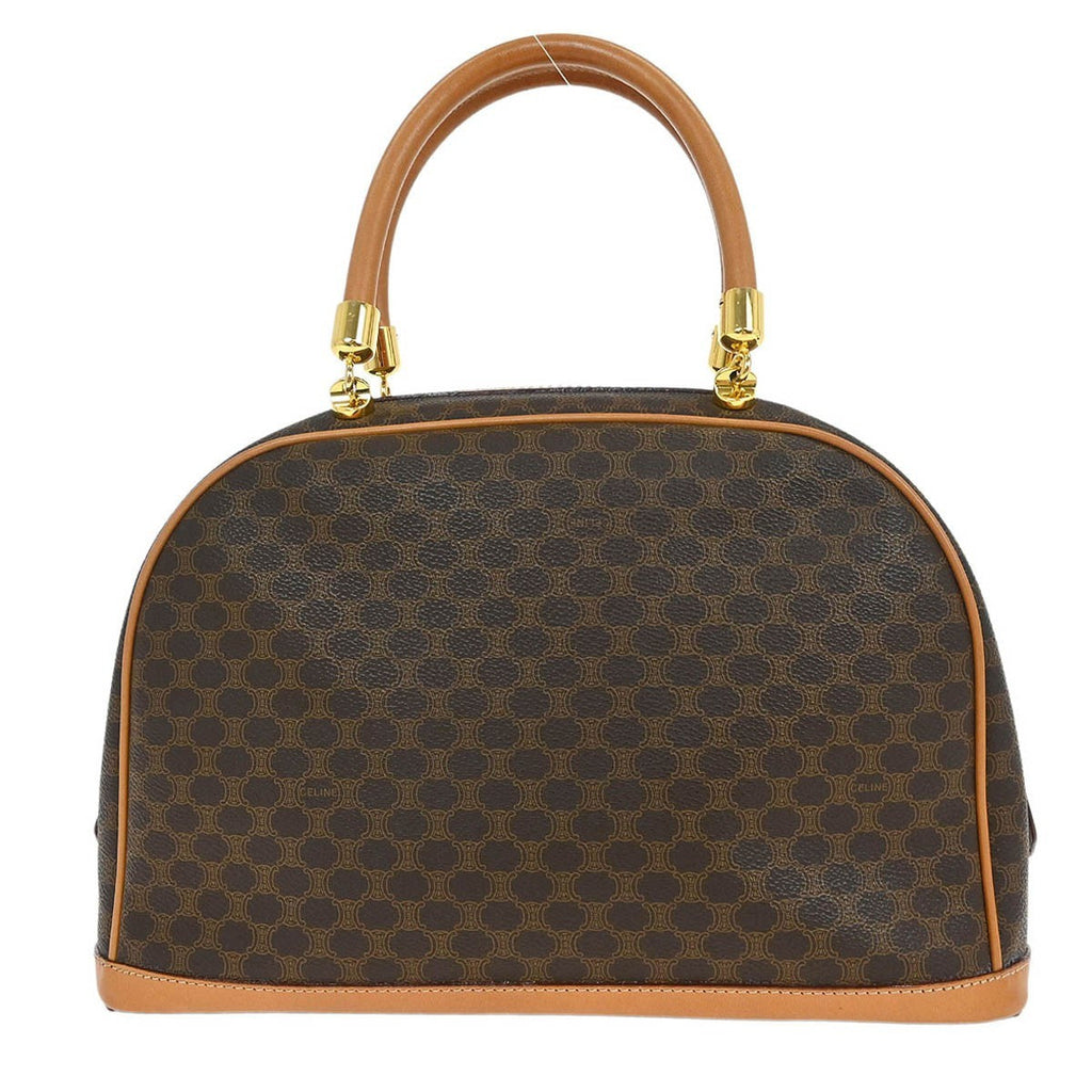 Celine C Macadam Handbag Canvas Brown Canvas Handbag (Authentic Pre-Loved)