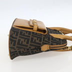 Fendi Vintage Zucca Handbag Zucca Brown Canvas Handbag (Authentic Pre-Loved)