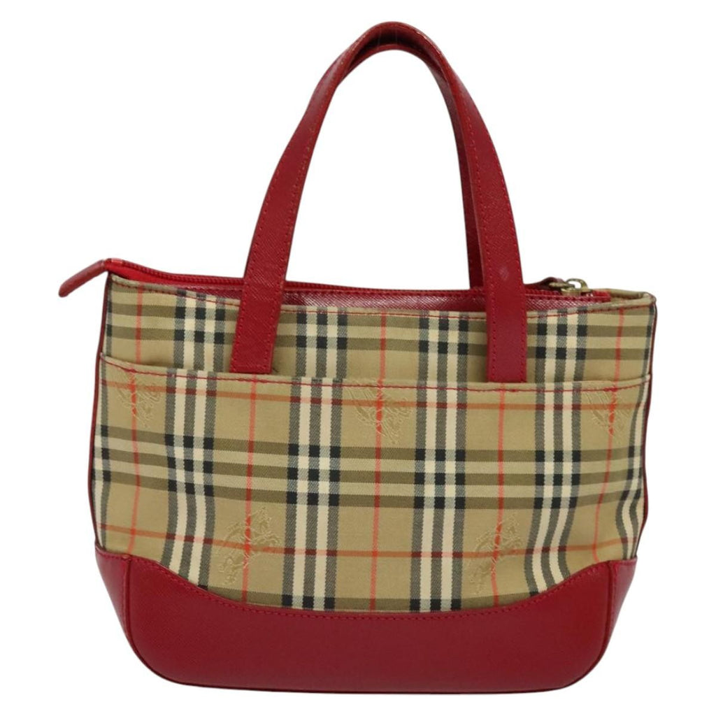 Burberry Nova Check Handbag Nova Check Canvas And Leather Beige Canvas Handbag (Authentic Pre-Loved)
