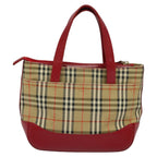 Burberry Nova Check Handbag Nova Check Canvas And Leather Beige Canvas Handbag (Authentic Pre-Loved)