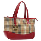 Burberry Nova Check Handbag Nova Check Canvas Beige Canvas Handbag (Authentic Pre-Loved)