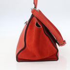 Celine Trapeze Bag Leather Red Leather Handbag (Authentic Pre-Loved)