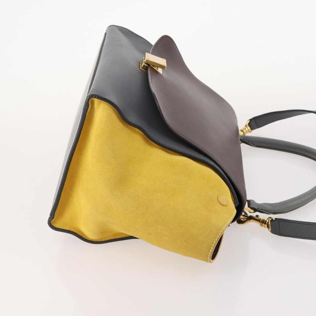 Celine Tricolor Trapeze Bag Leather Multicolour Leather Handbag (Authentic Pre-Loved)