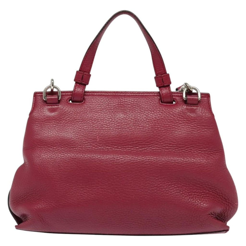 Gucci Bamboo Daily Top Handle Bag Leather Pink Leather Bag (Authentic Pre-Loved)