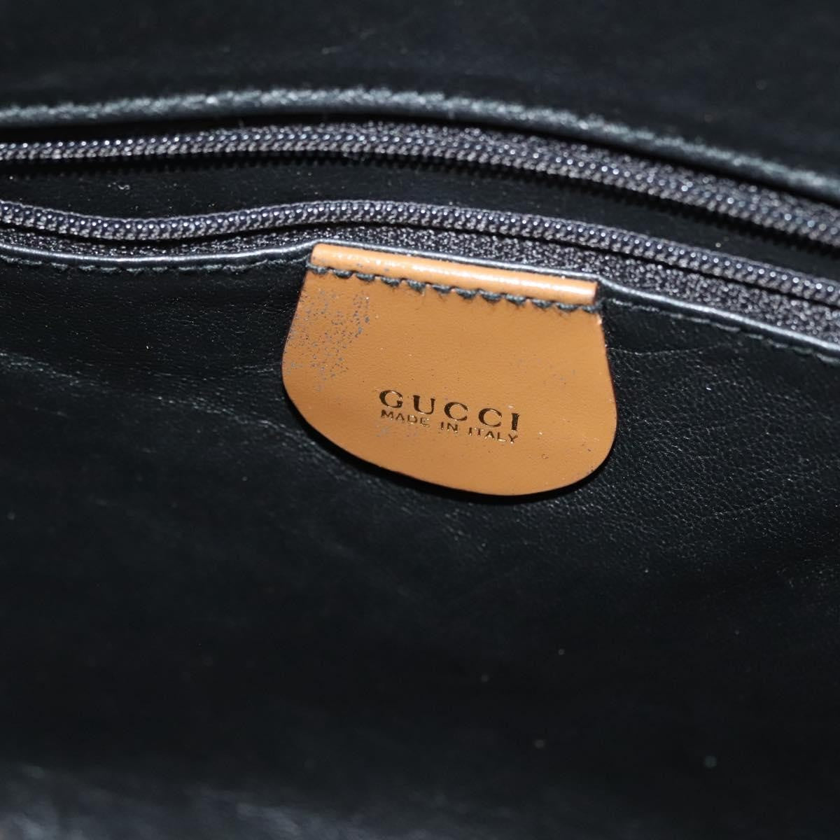 Gucci Vintage Bamboo Handle Bag Patent Leather Gold Patent_Leather Handbag (Authentic Pre-Loved)
